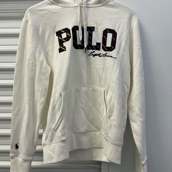 Ralph Lauren White Hoodie with Blue Tag - Picture 1 of 4